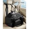 imagePecute Expandable Pet Carrier Airline Approved Dog Cat Carrier Breathable SoftSided with Locking Zippers Pet Travel Bag for Small Dog Cat Leakproof Pee Pad Dark GreenDark Gray