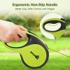 imageRetractable Dog Leash with Flashlight 26ft Heavy Duty Retractable Pet Leash with Light 360 TangleFree OneButton Control Reflective Leashes for Medium Large Pets Dogs Up to 110 lbsGreen with LED light