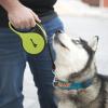 imageRetractable Dog Leash with Flashlight 26ft Heavy Duty Retractable Pet Leash with Light 360 TangleFree OneButton Control Reflective Leashes for Medium Large Pets Dogs Up to 110 lbsGreen with LED light