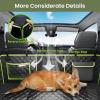 imageDog Car Seat Cover for Back Seat Waterproof ampamp ScratchResistant Leather Fabric Back Seat Extender for Dogs Car Window Fixing for Maximum Car Protection Support to 330 lbs for CarsSUVTrucksdog hammock style