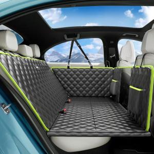 imageDog Car Seat Cover for Back Seat Waterproof ampamp ScratchResistant Leather Fabric Back Seat Extender for Dogs Car Window Fixing for Maximum Car Protection Support to 330 lbs for CarsSUVTrucksdog hammock style