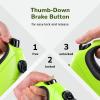 image26ft Retractable Dog Leash with Poop Bags Holder OneButton Control ampamp TangleFree Sturdy Nylon Lead with Reflective Strips Ergonomic Handle Long Retractable Dog Leash for Medium Large DogsGreen