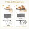 imagePecute 2in1 Large Cat Window Perch ampamp Wall Shelves Cat Hammock Window with Solid Wood Strong Suction Cup Washable Cover Mat Window seat Indoor Cats Perch Bed for Birds Watching Inside 21quotx11quotCarpet M  157L x 102W x 7H 