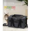 imagePecute Cat Carrier Stable XL Pet Carrier Breathable and Portable Cat Carriers Bag with Scientific Hidden Partition Dog Carrier Suitable for Travel and Outing GrayDark Gray XL