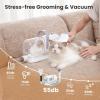 imagePecute Dog Grooming VacuumampampDryer 10000Pa Pet Grooming Kit 7in1 Dog Vacuum for Shedding Grooming Adjustable Speed ampamp Temp 17L Dust Cup55dB