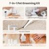 imagePecute Dog Grooming VacuumampampDryer 10000Pa Pet Grooming Kit 7in1 Dog Vacuum for Shedding Grooming Adjustable Speed ampamp Temp 17L Dust Cup55dB