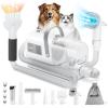 imagePecute Dog Grooming VacuumampampDryer 10000Pa Pet Grooming Kit 7in1 Dog Vacuum for Shedding Grooming Adjustable Speed ampamp Temp 17L Dust Cup55dB