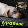imagePecute Back Seat Extender for Dogs 5629  2874 in Car Window Fixing for Maximum Car Protection Leather Fabric Dog Car Seat Cover for Back Seat Waterproof ScratchResistant Support to 330 lbsfull surrounded style