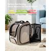 imagePecute Cat Backpack Carrier Expandable Large Space Cat Bubble Backpack Breathable Cat Carrier Shaded Dog Backpack Carrier for Travel Hiking Suitable for Shopping and Vet GreenKhaki Expandable