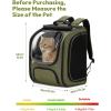 imagePecute Cat Backpack Carrier Expandable Large Space Cat Bubble Backpack Breathable Cat Carrier Shaded Dog Backpack Carrier for Travel Hiking Suitable for Shopping and Vet GreenGreen