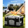 imagePecute Cat Carrier for 2 CatsCollapsible Soft Cat Carrier for Small to Medium Catcan Hold 20lbs for Two Kitty PuppyStable and Secure Framework DesignExtra Large Dog Carrier for TravelGreenGrey