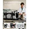imagePecute Cat Carrier for 2 CatsCollapsible Soft Cat Carrier for Small to Medium Catcan Hold 20lbs for Two Kitty PuppyStable and Secure Framework DesignExtra Large Dog Carrier for TravelGreenGrey