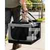 imagePecute Cat Carrier for 2 CatsCollapsible Soft Cat Carrier for Small to Medium Catcan Hold 20lbs for Two Kitty PuppyStable and Secure Framework DesignExtra Large Dog Carrier for TravelGreenGrey