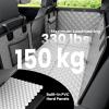 imageBack Seat Extender for Dogs 57  287 in Upgraded Sofa Leather Dog Car Seat Cover for Back Seat Foldable in the Car Hard PVC Panels Bottom Support to 330 lbs Full Coverage for Full Size TruckSUVdog hammock style gray