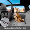 imageBack Seat Extender for Dogs 57  287 in Upgraded Sofa Leather Dog Car Seat Cover for Back Seat Foldable in the Car Hard PVC Panels Bottom Support to 330 lbs Full Coverage for Full Size TruckSUVdog hammock style gray