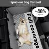 imageBack Seat Extender for Dogs 57  287 in Upgraded Sofa Leather Dog Car Seat Cover for Back Seat Foldable in the Car Hard PVC Panels Bottom Support to 330 lbs Full Coverage for Full Size TruckSUVdog hammock style gray
