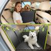 imageBack Seat Extender for Dogs 57  287 in Upgraded Sofa Leather Dog Car Seat Cover for Back Seat Foldable in the Car Hard PVC Panels Bottom Support to 330 lbs Full Coverage for Full Size TruckSUV2in1 dog hammock style