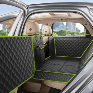 imageBack Seat Extender for Dogs 57  287 in Upgraded Sofa Leather Dog Car Seat Cover for Back Seat Foldable in the Car Hard PVC Panels Bottom Support to 330 lbs Full Coverage for Full Size TruckSUVfull surrounded style