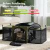 imagePecute Cat Carrier Expandable Dog Carrier with Stable Structure Breathable Pet Carrier Bag Large Space Cat Carriers Portable Suitable for Comfortable Travel Dual Expandable Cat Carrier Bag Green