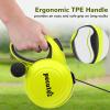 image:imagePecute 32ft Retractable Dog Leash with Reflective Strips OneButton Control amp Sturdiness Nylon Material Long Leash Retractable with Poop Bag Holder for Medium Large DogGreen