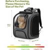 image:imagePecute Cat Backpack Carrier Large Space Cat Bubble Backpack Breathable Cat Carrier Shaded Dog Backpack Carrier Ergonomic 3D Design for Travel Hiking Suitable for Shopping and Vet PinkGray