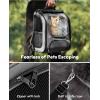 image:imagePecute Cat Backpack Carrier Large Space Cat Bubble Backpack Breathable Cat Carrier Shaded Dog Backpack Carrier Ergonomic 3D Design for Travel Hiking Suitable for Shopping and Vet PinkGray
