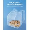 image:imagePecute Cat Backpack Carrier Large Space Cat Bubble Backpack Breathable Cat Carrier Shaded Dog Backpack Carrier Ergonomic 3D Design for Travel Hiking Suitable for Shopping and Vet PinkGreen