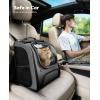 image:imagePecute Cat Backpack Carrier Large Space Cat Bubble Backpack Breathable Cat Carrier Shaded Dog Backpack Carrier Ergonomic 3D Design for Travel Hiking Suitable for Shopping and Vet PinkGray