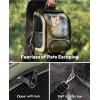 image:imagePecute Cat Backpack Carrier Large Space Cat Bubble Backpack Breathable Cat Carrier Shaded Dog Backpack Carrier Ergonomic 3D Design for Travel Hiking Suitable for Shopping and Vet PinkGreen