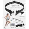image:imageDog Leash Hands Free Walking Waist Belt with Pouch Removable amp MultifunctionalShock Absorbing Bungee Thickened Lumbar pad amp Comfortable Dual HandlesDog Running and Trainingfor 33120lbs DogsGrey
