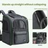 image:imagePecute Cat Backpack Carrier 30 Energy Saving Breathable Pet Backpack Foldable Ergonomic Travel Carrier for Cats and Small Dogs Ideal for Hiking Outdoor Trips amp Vet Visits