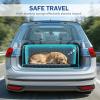 image:imagePecute SUV Cargo Liner for Dogs Water Resistan Pet Trunk Cover with Soft Cushion NonSlip Dog Back Seat Mat for SUVs Sedans with Bumper Flap Protector Padded BlackL