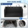 image:imagePecute SUV Cargo Liner for Dogs Water Resistan Pet Trunk Cover with Soft Cushion NonSlip Dog Back Seat Mat for SUVs Sedans with Bumper Flap Protector Padded BlackL