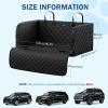 image:imagePecute SUV Cargo Liner for Dogs Water Resistan Pet Trunk Cover with Soft Cushion NonSlip Dog Back Seat Mat for SUVs Sedans with Bumper Flap Protector Padded BlackXL