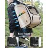 image:imagePecute Cat Backpack Carrier Large Space Cat Bubble Backpack Breathable Cat Carrier Shaded Dog Backpack Carrier Ergonomic 3D Design for Travel Hiking Suitable for Shopping and Vet XL Khaki