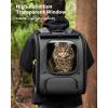image:imagePecute Cat Backpack Carrier Large Space Cat Bubble Backpack Breathable Cat Carrier Shaded Dog Backpack Carrier Ergonomic 3D Design for Travel Hiking Suitable for Shopping and Vet XL Gray