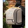 image:imagePecute Cat Backpack Carrier Large Space Cat Bubble Backpack Breathable Cat Carrier Shaded Dog Backpack Carrier Ergonomic 3D Design for Travel Hiking Suitable for Shopping and Vet XL Khaki