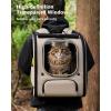 image:imagePecute Cat Backpack Carrier Large Space Cat Bubble Backpack Breathable Cat Carrier Shaded Dog Backpack Carrier Ergonomic 3D Design for Travel Hiking Suitable for Shopping and Vet XL Khaki