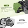 image:imagePecute Cat Carrier Dog BackpackDoubleSided Expansion Handbag with Folding Bowl Black