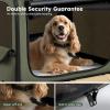 image:imagePecute Dog Car Carrier Light Weight 197169148in Dog Carrier Easy to Assemble Dog Car Crate Portable and BreathablePet Carrier for Indoor and Outdoor Dog Travel Crate with Curtain GrayGreen