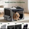 image:imagePecute Dog Car Carrier Light Weight 197169148in Dog Carrier Easy to Assemble Dog Car Crate Portable and BreathablePet Carrier for Indoor and Outdoor Dog Travel Crate with Curtain GrayGray