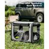 image:imagePecute Dog Car Carrier Light Weight 197169148in Dog Carrier Easy to Assemble Dog Car Crate Portable and BreathablePet Carrier for Indoor and Outdoor Dog Travel Crate with Curtain GrayGray