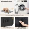 image:imagePecute Dog Car Carrier Light Weight 197169148in Dog Carrier Easy to Assemble Dog Car Crate Portable and BreathablePet Carrier for Indoor and Outdoor Dog Travel Crate with Curtain GrayKhaki
