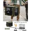 image:imagePecute Dog Car Carrier Light Weight 197169148in Dog Carrier Easy to Assemble Dog Car Crate Portable and BreathablePet Carrier for Indoor and Outdoor Dog Travel Crate with Curtain GrayGreen
