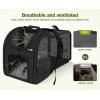 image:imagePecute Expandable Cat Backpack Carrier Backpack for Cats amp Small Dogs Up to 11lbs with 4Side Breathable Mesh MultiEntry amp Lockable Zippers for Travel Hiking Camping  Hands Free GreenBlack