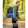 image:imagePecute Expandable Cat Backpack Carrier Backpack for Cats amp Small Dogs Up to 11lbs with 4Side Breathable Mesh MultiEntry amp Lockable Zippers for Travel Hiking Camping  Hands Free GreenBlue