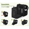 image:imagePecute Expandable Cat Backpack Carrier Backpack for Cats amp Small Dogs Up to 11lbs with 4Side Breathable Mesh MultiEntry amp Lockable Zippers for Travel Hiking Camping  Hands Free GreenBlack