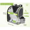 image:imagePecute Expandable Cat Backpack Carrier Backpack for Cats amp Small Dogs Up to 11lbs with 4Side Breathable Mesh MultiEntry amp Lockable Zippers for Travel Hiking Camping  Hands Free GreenGrey