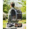 image:imagePecute Expandable Cat Backpack Carrier Backpack for Cats amp Small Dogs Up to 11lbs with 4Side Breathable Mesh MultiEntry amp Lockable Zippers for Travel Hiking Camping  Hands Free GreenGrey