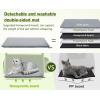 image:imagePecute Expandable Cat Backpack Carrier Backpack for Cats amp Small Dogs Up to 11lbs with 4Side Breathable Mesh MultiEntry amp Lockable Zippers for Travel Hiking Camping  Hands Free GreenGrey